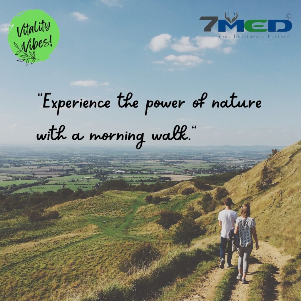 Take morning walks to stay healthy