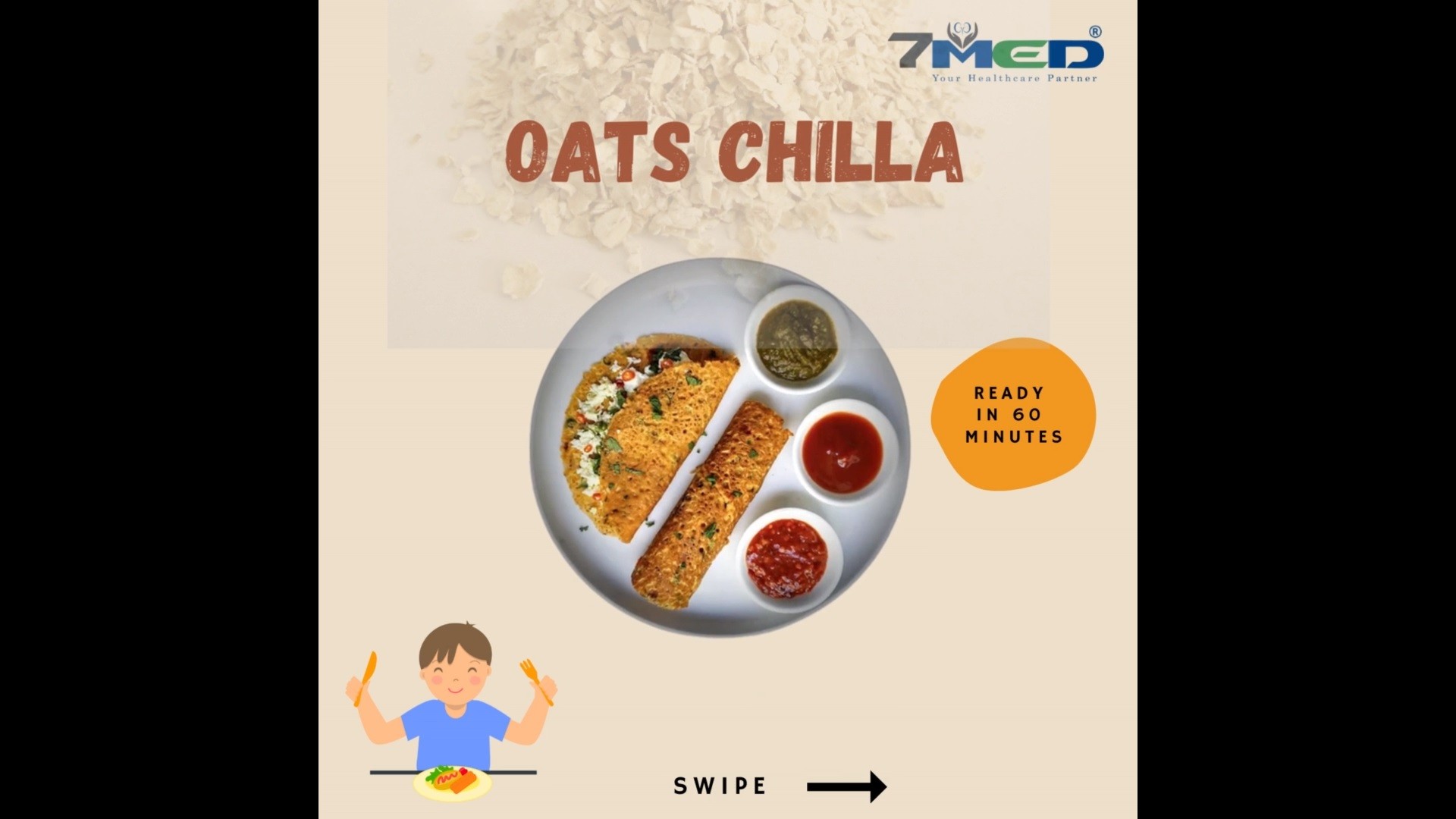 Kidney Friendly Recipe Oats Chila 7Med India