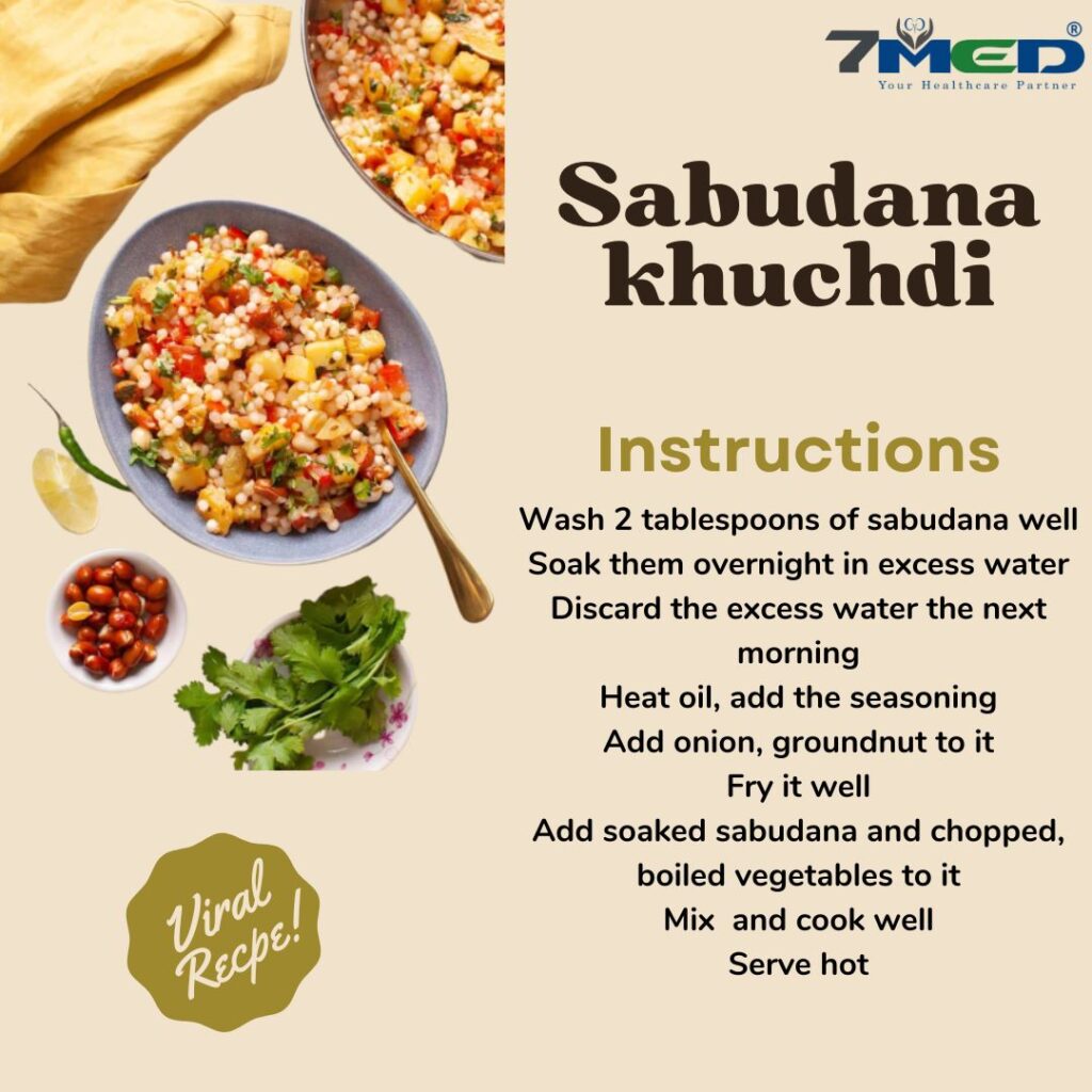 Sabudana Khichdi - Kidney Friendly Recipe